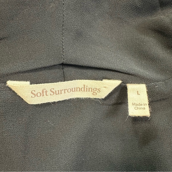 Soft Surroundings Vintage Duster Open Front Boho Velvet Fairy Whimsygoth Print - Picture 9 of 11